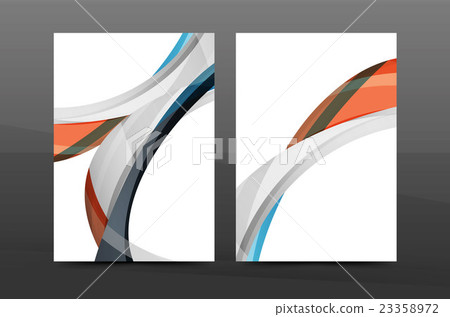 Colorful swirl design annual report cover template Colorful swirl design annual report cover template 23358972