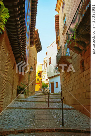 Street in Spanish Village in Barcelona 23358981