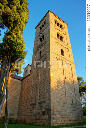 Tower in Spanish Village in Barcelona Tower in Spanish Village in Barcelona 23359027