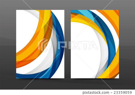 Color waves abstract background geometric A4 Color waves abstract background geometric A4 23359059
