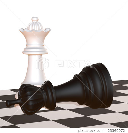 3d illustration of chess situation 3d illustration of chess situation 23360072