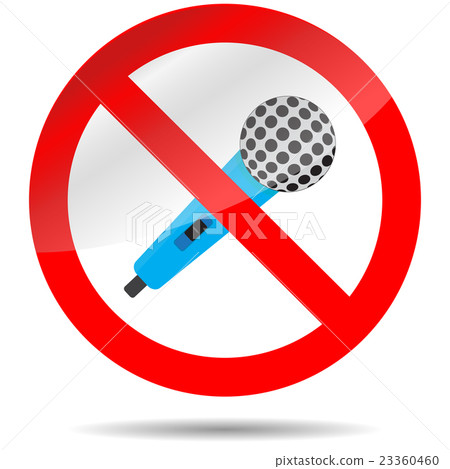 Icon ban microphone 23360460