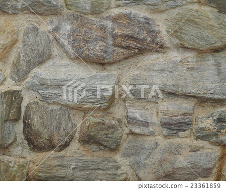 closeup of small modern cottage natural stone wall 23361859