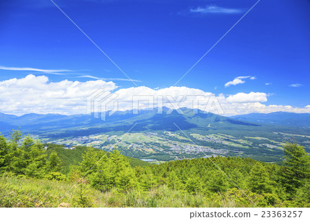 Mt. Yatsugatake from the top of Ogasawayama Nagano Prefecture Fujimi cho 23363257