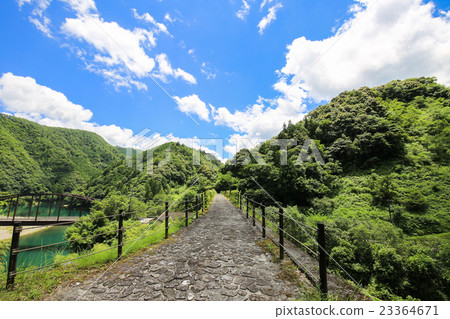 高知縣四萬十鎮島根橋 高知縣四萬十鎮島根橋 23364671
