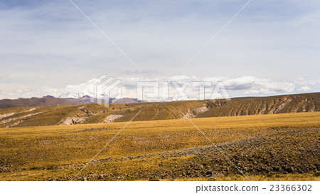 High altitude Andean landscape with dramatic sky 23366302