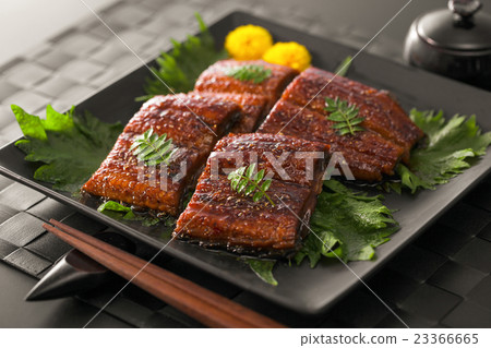 Eel with broiled dishes 23366665