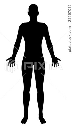 Stylised Unisex Human Figure Silhouette 23367052