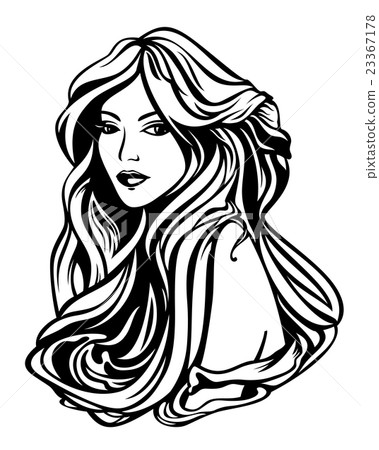 beautiful woman with long gorgeous hair beautiful woman with long gorgeous hair 23367178