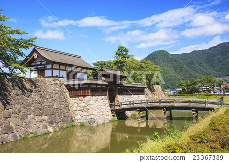 Taiko Gate and Kihashi Bridge in Matsushiro Castle Nagano Prefecture Nagano-shi Matsushiro-machi 23367389