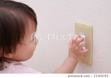 出口蓋（嬰兒寶寶嬰兒女孩1歲，1歲的出口護罩防止惡作劇） 23369703