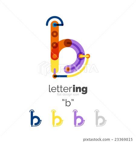 Letter logo line concept 23369815