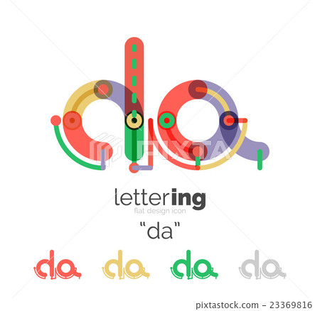 Letter logo line concept 23369816