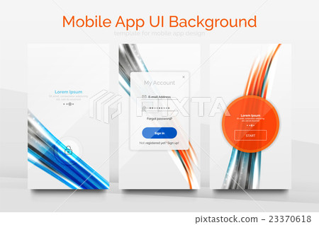 Mobile application interface background design - Stock Illustration ...