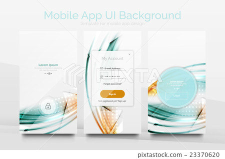 Mobile application interface background design 23370620