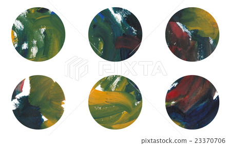 Material Watercolor painting circle 23370706