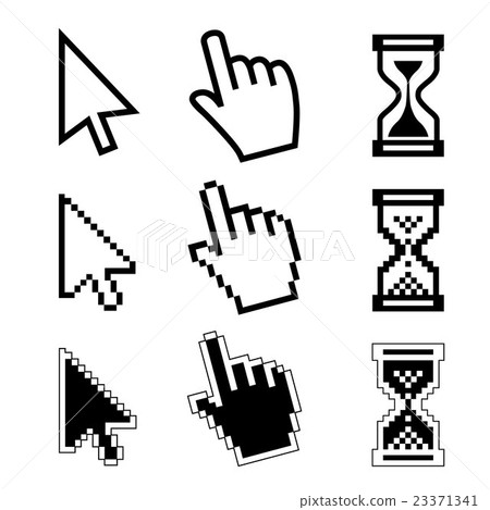 Vector icon cursor of mouse Vector icon cursor of mouse 23371341