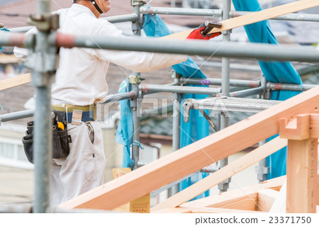 Building of the upper building Building worker carpenters foundation construction Housing construction Reinforcing works Construction business My home 23371750