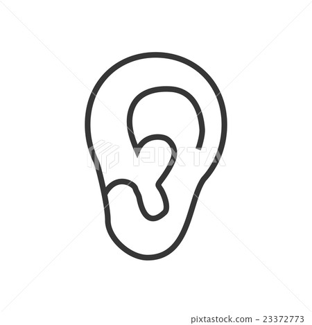 Ear illustration vector 23372773