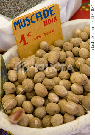 nutmegs, street market in Castellane, Provence nutmegs, street market in Castellane, Provence 23373084