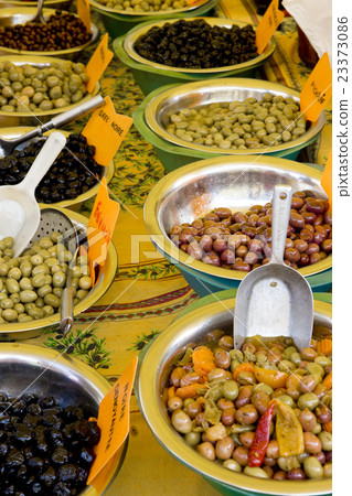 olives, street market in Castellane, Provence olives, street market in Castellane, Provence 23373086