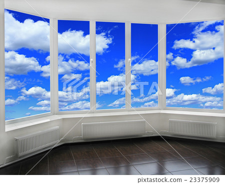 room with plastic windows overlooking the heaven 23375909