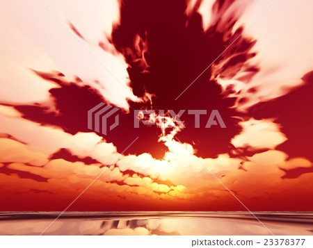 Wind and clouds with the sea 23378377