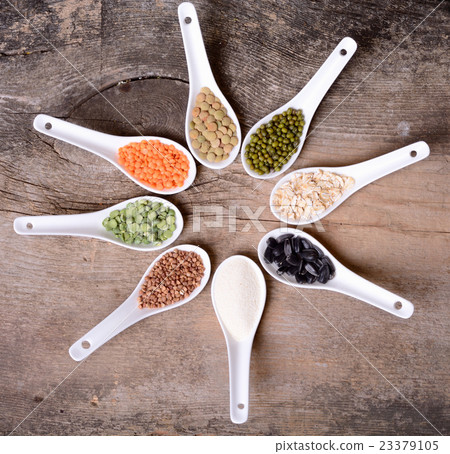 Cereals in ceramic bowls Cereals in ceramic bowls 23379105