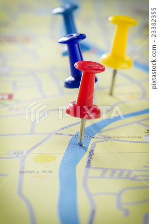 pins on the map pins on the map 23382355