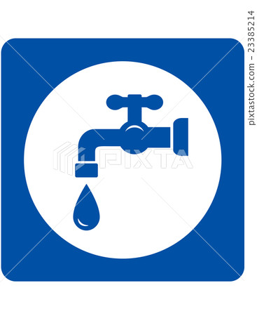 blue tap and drop icon 23385214