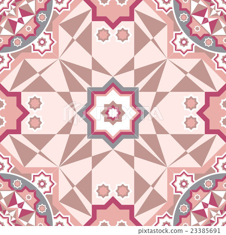 Decorative seamless pattern with round vintage 23385691