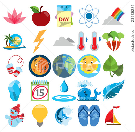 Weather vector icons set Weather vector icons set 23386285