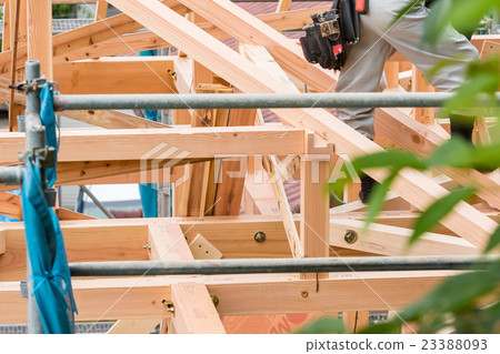 上層建築施工人員木匠基礎建築房屋施工腳施工建設我的家 23388093