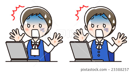 Female staff - Personal computer Female staff - Personal computer 23388257