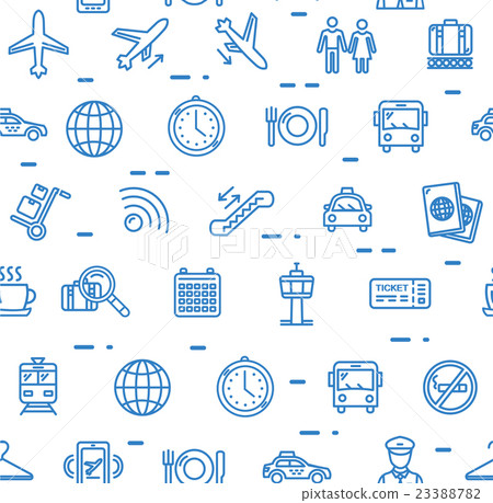 Airport Background Pattern. Vector 23388782