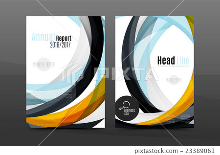 Blue wave annual report cover template Blue wave annual report cover template 23389061