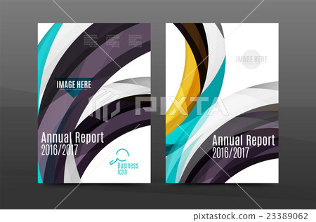 Colorful swirl design annual report cover template Colorful swirl design annual report cover template 23389062