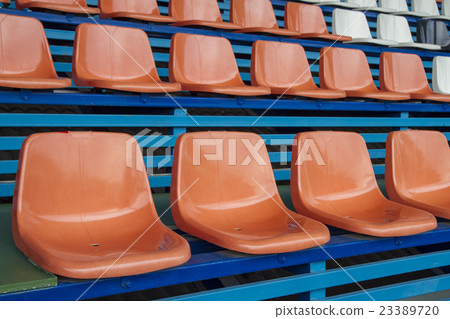 Chair in the soccer stadium Chair in the soccer stadium 23389720