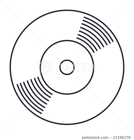 vinyl music isolated icon design vinyl music isolated icon design 23390276