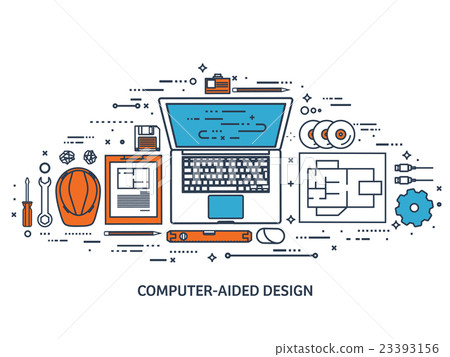 Vector illustration. Engineering and architecture Vector illustration. Engineering and architecture 23393156
