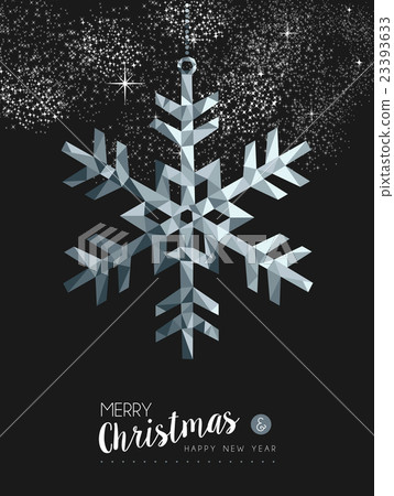 Merry christmasr silver snow greeting card design Merry christmasr silver snow greeting card design 23393633