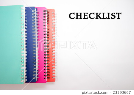 Word CHECKLIST with notebook and pen Word CHECKLIST with notebook and pen 23393667