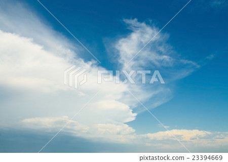 Beautiful soft white clouds against blue sky Beautiful soft white clouds against blue sky 23394669