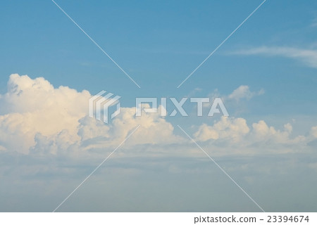 Beautiful soft white clouds against blue sky Beautiful soft white clouds against blue sky 23394674