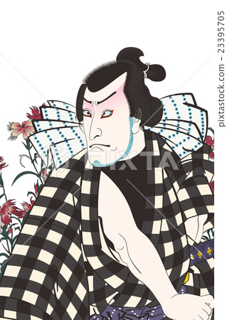 在圖像例證裡面的Utagawa Kunisada Nagiro Hakkenden狗草紙 在圖像例證裡面的Utagawa Kunisada Nagiro Hakkenden狗草紙 23395705