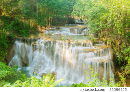 Huay maekamin Waterfall in Kanchanaburi Province, 23396325
