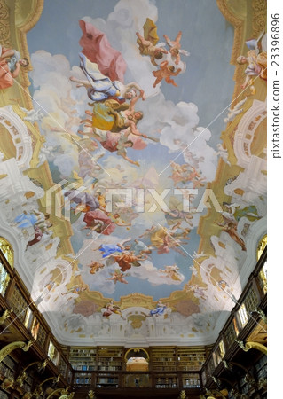 Frescoes of Merk monastery library 23396896