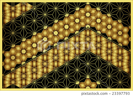 Japanese style background Braided craft mix sideways 23397793