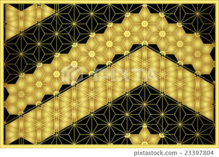 Japanese style background Braided craft mix sideways Japanese style background Braided craft mix sideways 23397804