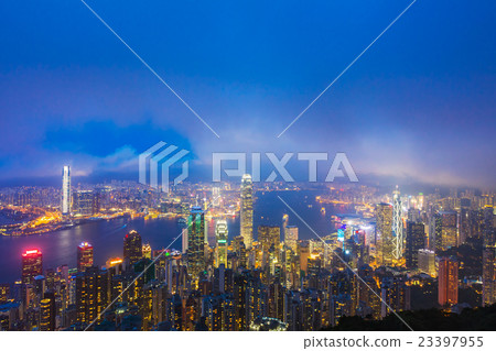 Hong Kong at night 23397955